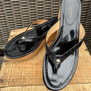 Authentic Coach wedge Sandals